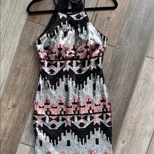 Sequined Holiday Party Dress